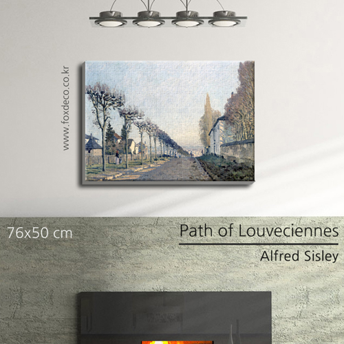 Alfred Sisley - The lane of the Machine  캔버스 명화그림액자-76x50cm