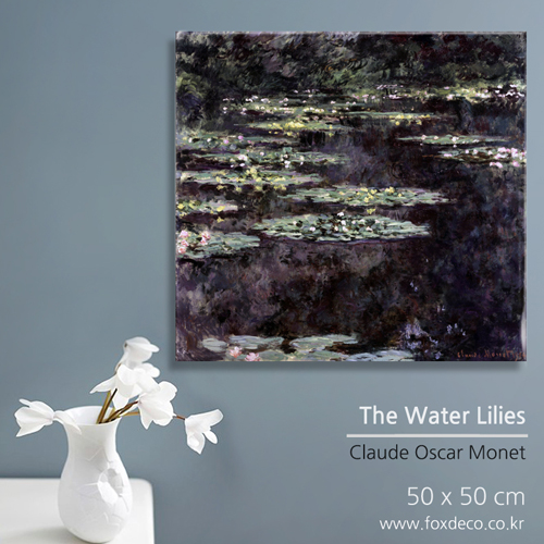 50x50cm 모네-The Water Lilies 하이크리스탈 그림 액자(그림포함)