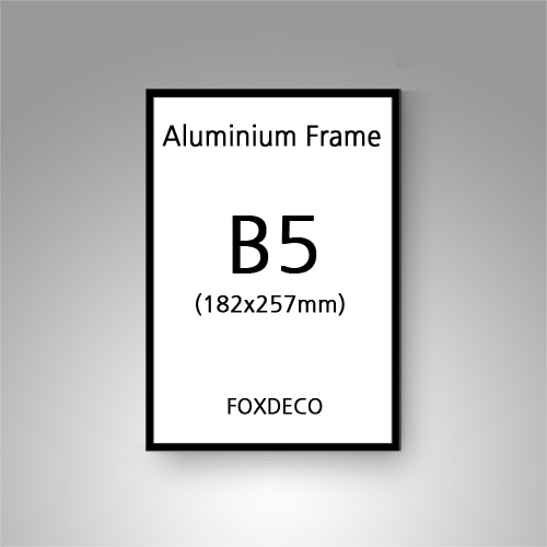 B5 (16절 전단지 규격) 무광 알루미늄 액자