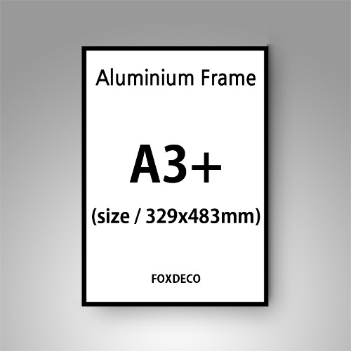 A3+(329x483mm) 무광  알루미늄 액자 ( 7종컬러)
