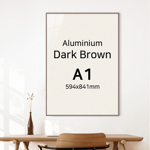 A1 다크브라운 고급 알루미늄 액자