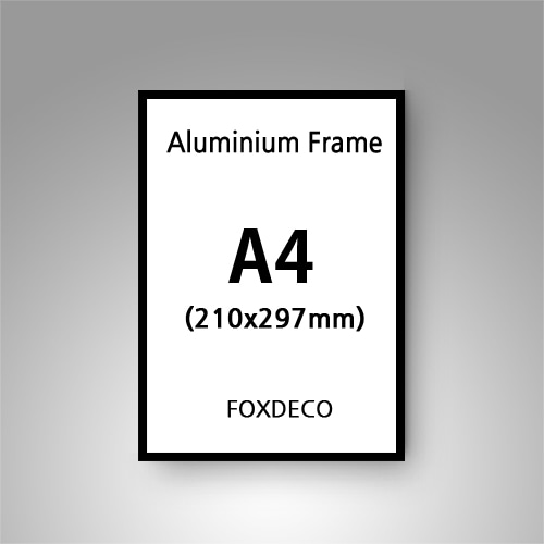 A4 무광알루미늄액자프레임 (9종류 액자몰딩 컬러)
